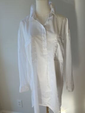 Topshop White Tunic Blouse